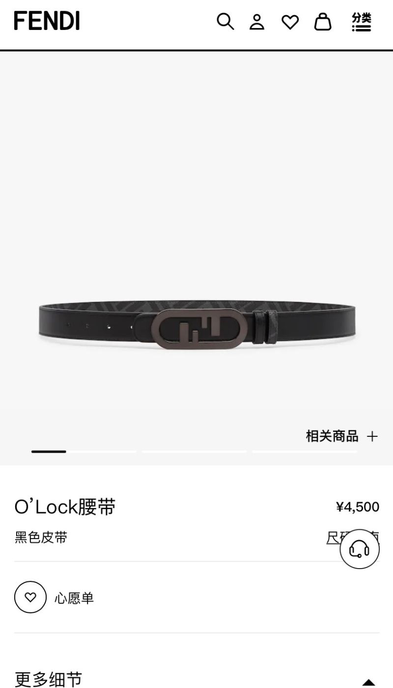 Fendi Belts